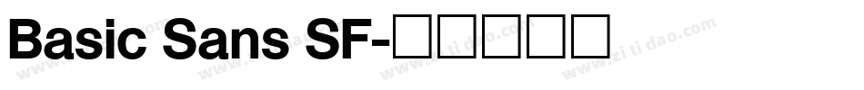 Basic Sans SF字体转换